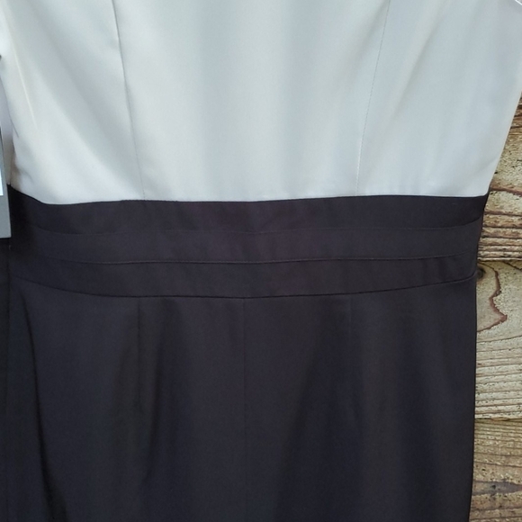 Vince Camuto career 2 tone blk/what dress NWT - Picture 6 of 7